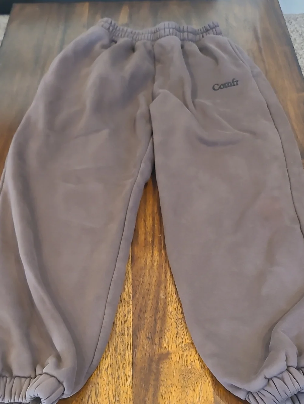 Comfrt Signature Sweatpants — Bark Brown — Size Small
